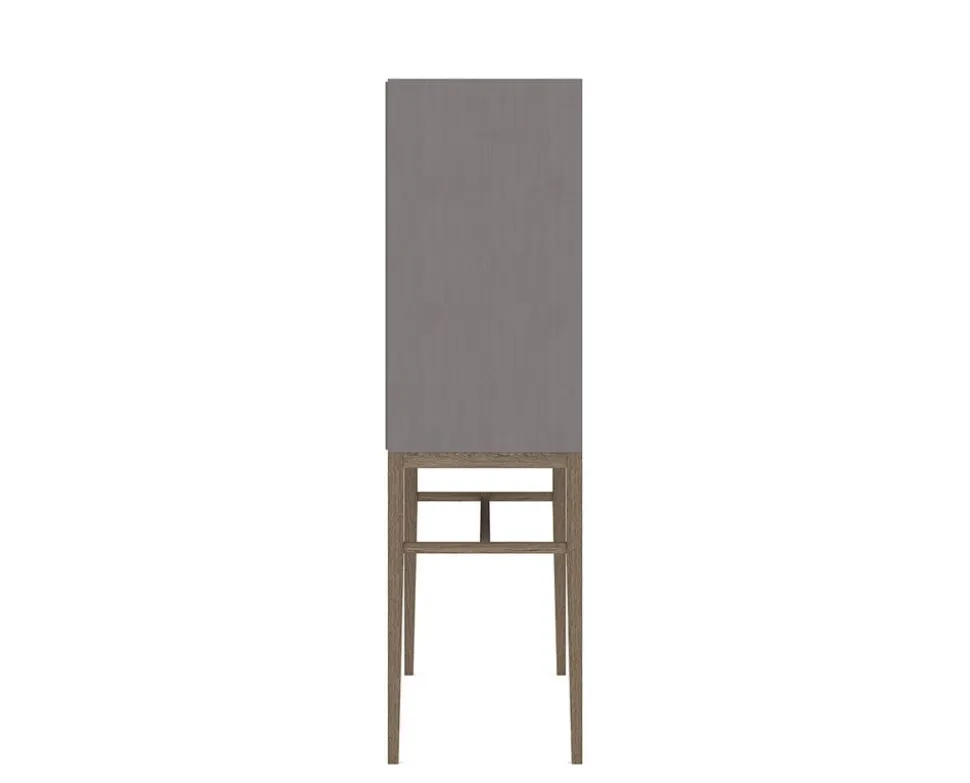 Edge 2.0 Vitrinskåp Hög | Grey/ Burned Walnut