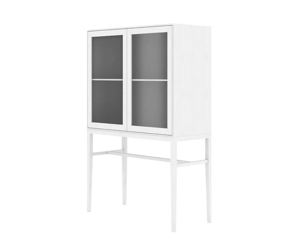 Edge 2.0 Vitrinskåp Hög | White