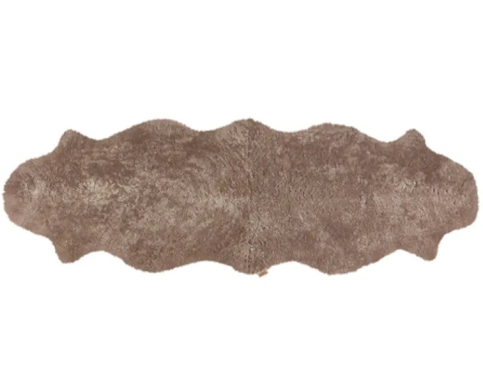 Ella Korthårigt Fårskinn | 200x60 Stone