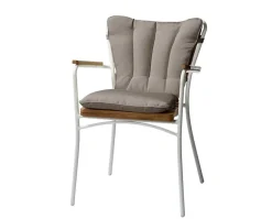 Ellen Trädgårdsstol | Vit/Teak