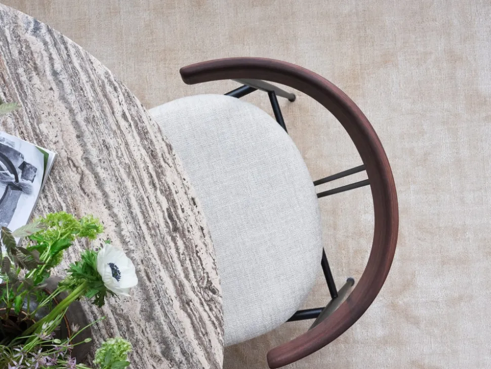 Epic Matbord Ø130 Burnt Red Travertine
