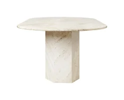 Epic Matbord Ellips 240×120 Neutral White Travertine