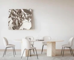 Epic Matbord Ellips 240×120 Neutral White Travertine