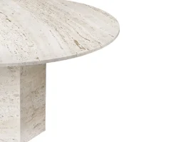 Epic Matbord Ellips 240×120 Neutral White Travertine