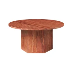 Epic Soffbord Ø80 Burnt Red Travertine