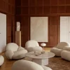 Epic Soffbord Ø80 Neutral White Travertine