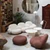 Epic Soffbord Ø60 Warm Taupe Travertine
