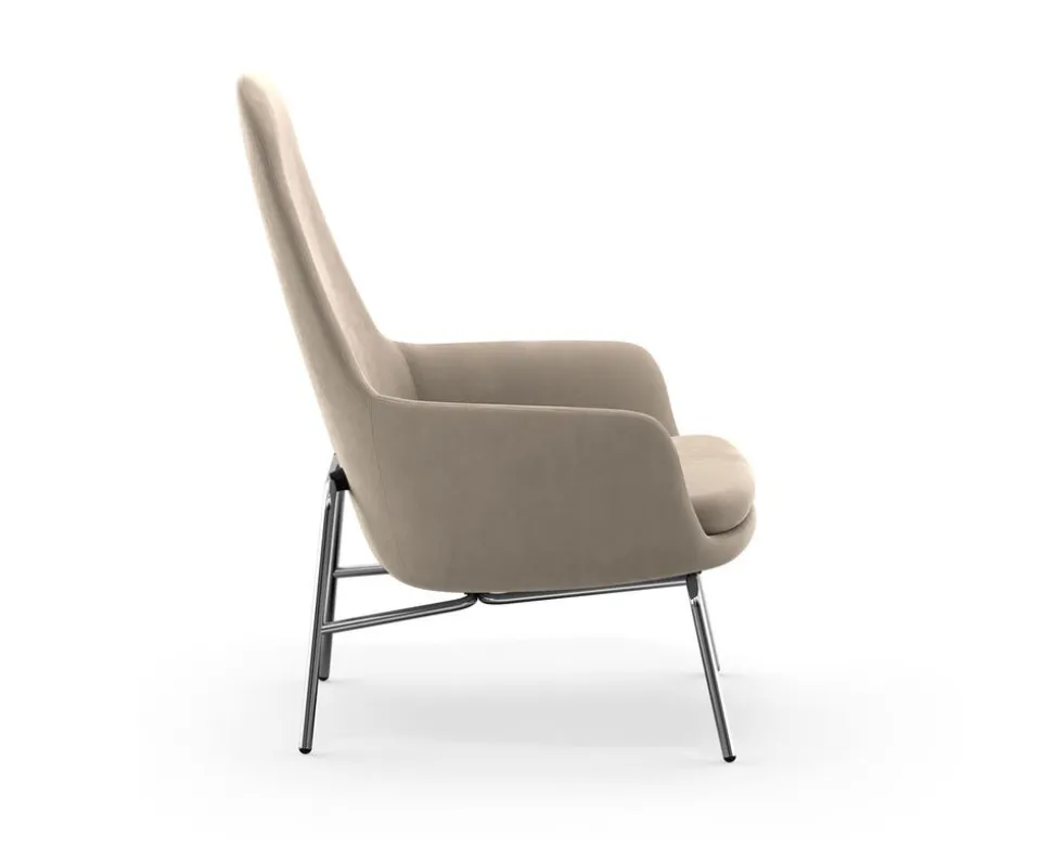 Era Lounge Chair | Hög | Krom