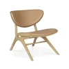 Eye Loungestol | Lackad Ek | Läder Sienna