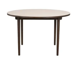 Fairmount Matbord Ø120 | Beige HPL/Brun Ek