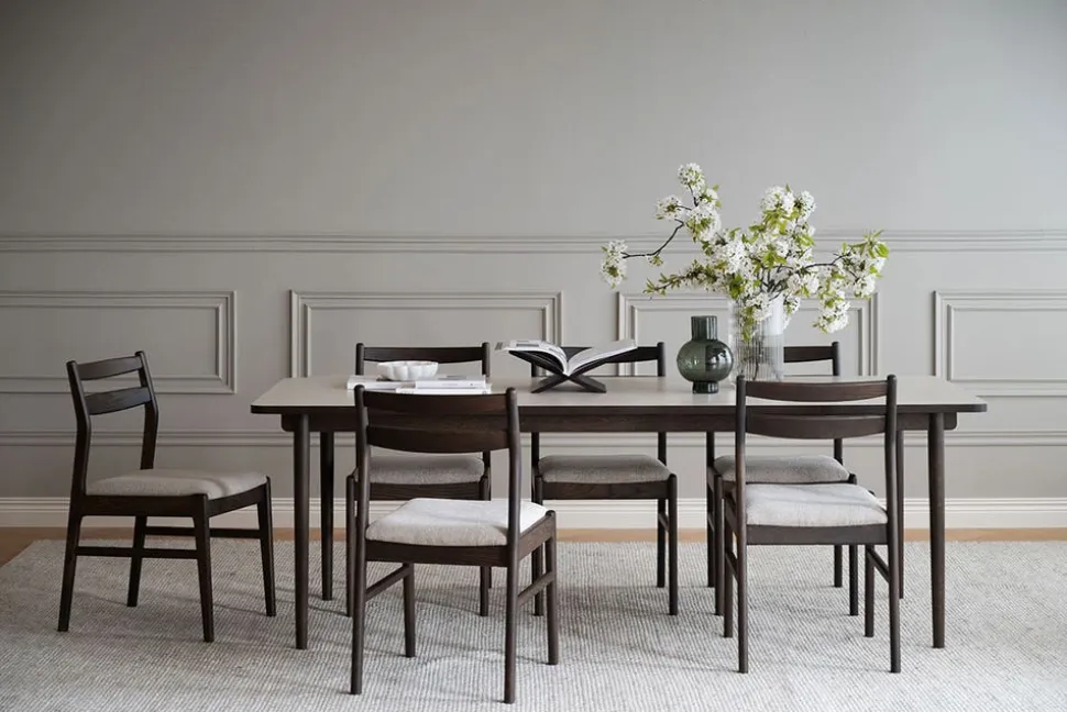 Fairmount Matbord 220x95 | Beige HPL/Brun Ek