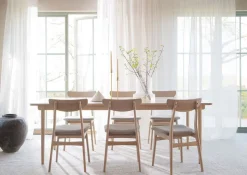 Fairmount Matbord 220x95 | Beige HPL/Vitpigm. Ek