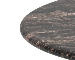 Ferrol Soffbord | Ø80x42 | Brun Marmor / Brons