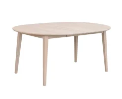 Filippa Matbord Runt | Vitpigmenterad Ek