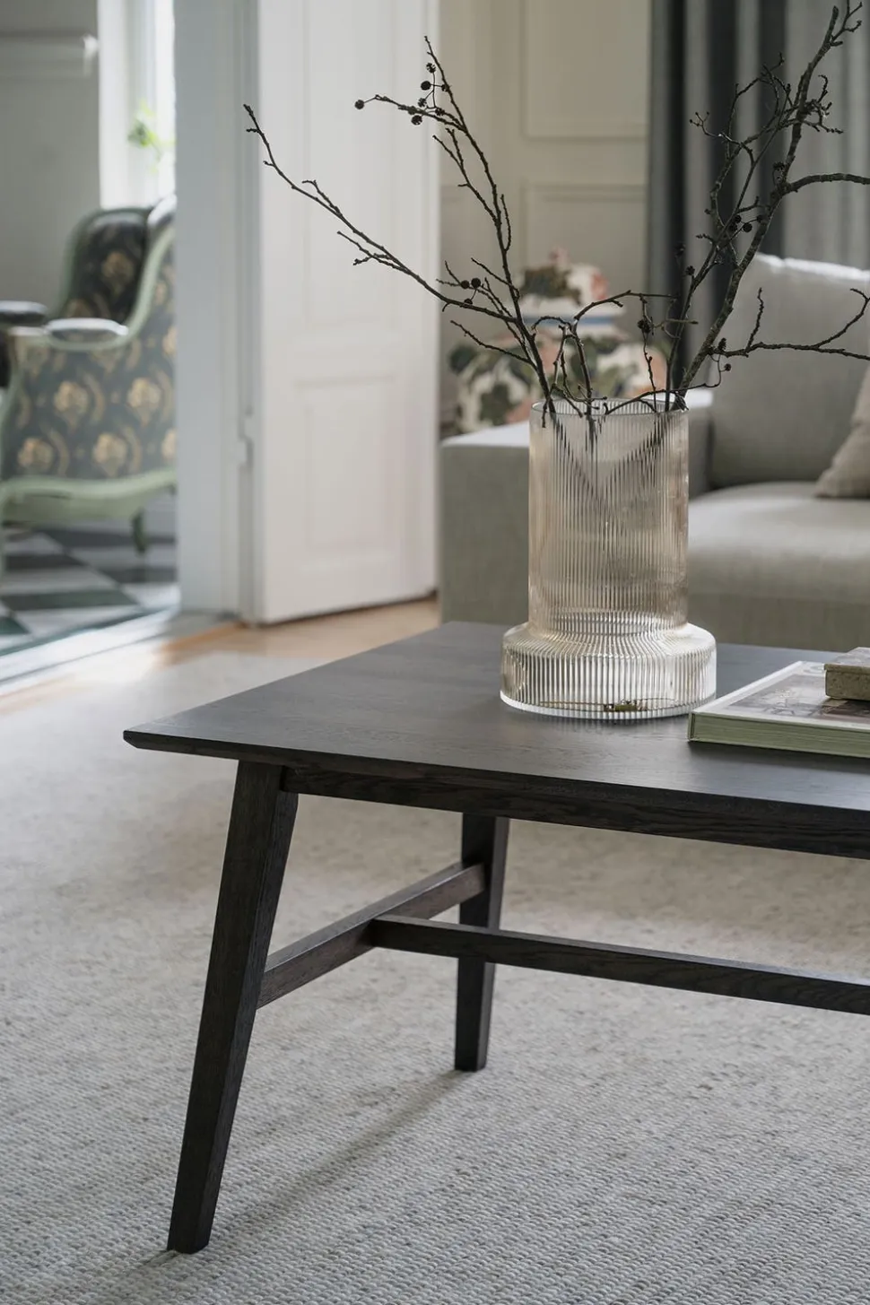 Filippa Soffbord 130 | Mörkbrun Ek