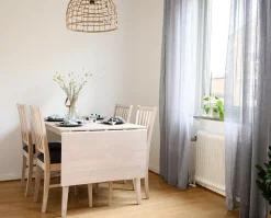 Filippa Stol Ek/Grått Tyg