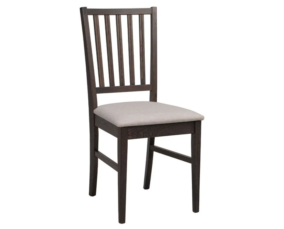 Filippa Stol Mörkbrun Ek/Beige Tyg