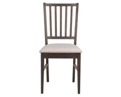 Filippa Stol Mörkbrun Ek/Beige Tyg