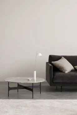 Floema Soffbord Ø85 | Runt | Grå Marmor