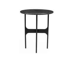 Floema Soffbord Ø40 | Runt | Svart Marmor