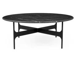 Floema Soffbord Ø85 | Runt | Svart Marmor
