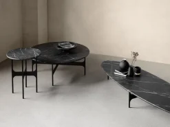 Floema Soffbord Ø85 | Runt | Svart Marmor