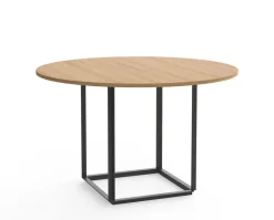 Florence Matbord Ø120 | Ek/ Svart