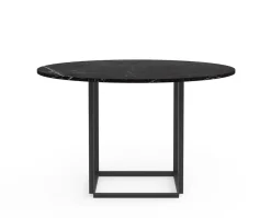 Florence Matbord Ø120 | Svart Marquina Marmor/ Svart