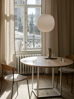 Florence Matbord Ø120 | Vit Viola Marmor/ Vit