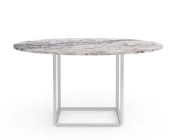 Florence Matbord Ø145 | Vit Viola Marmor/ Vit