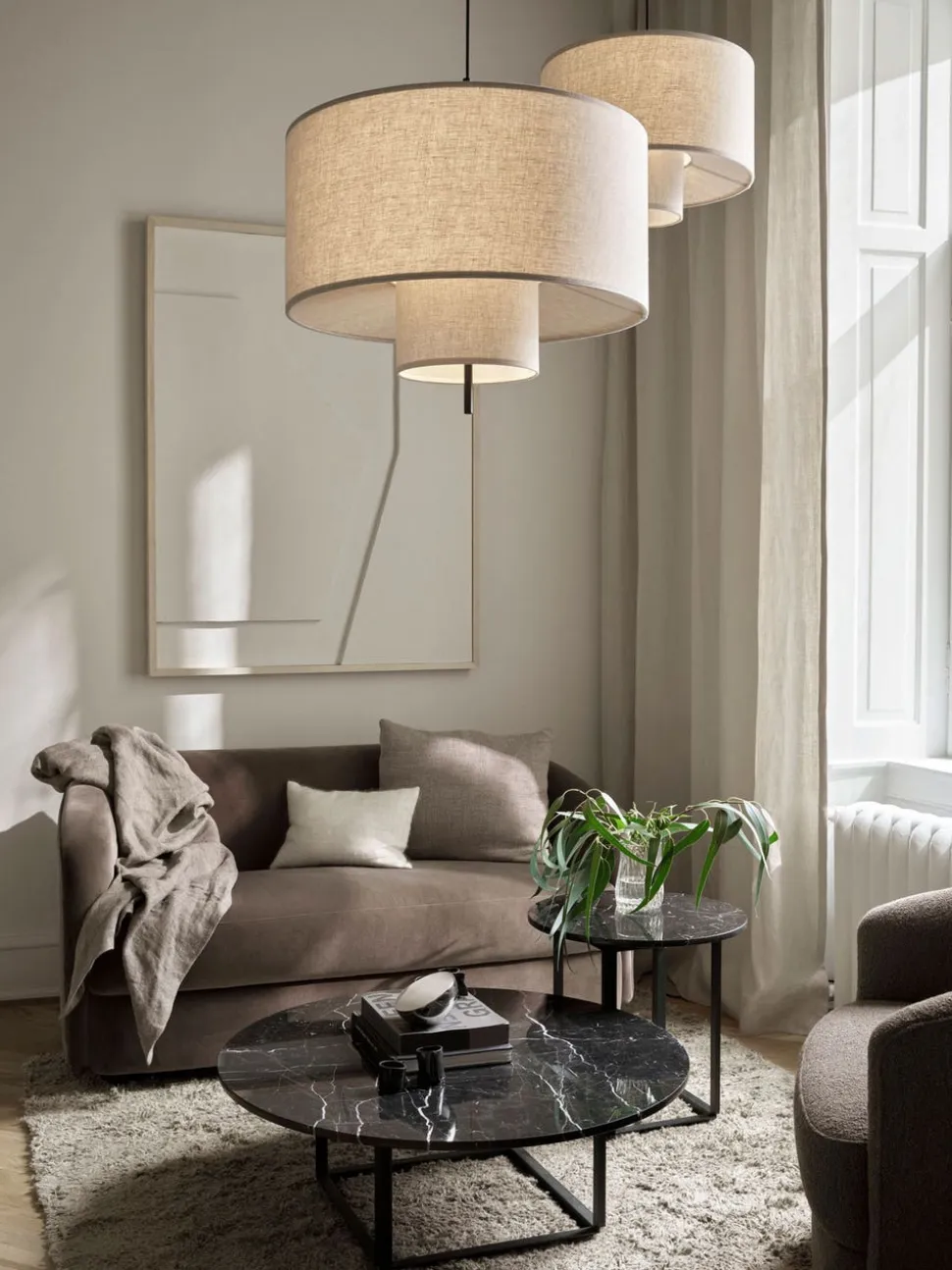 Florence Soffbord H:32 | Svart Marquina