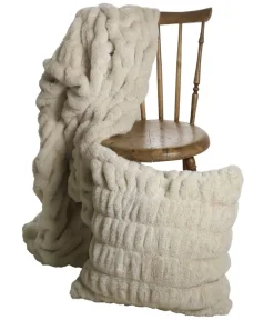 Fluffy pläd | 130x170 | Creme