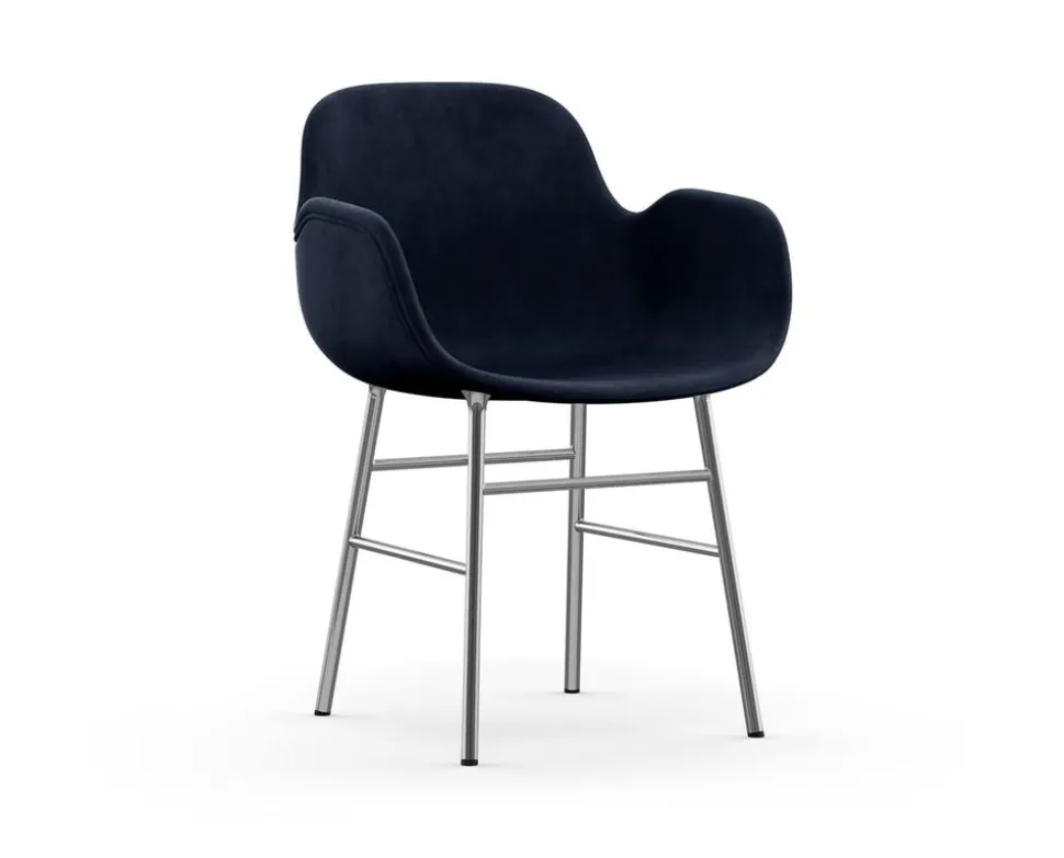 Form Karmstol Klädd | Krom