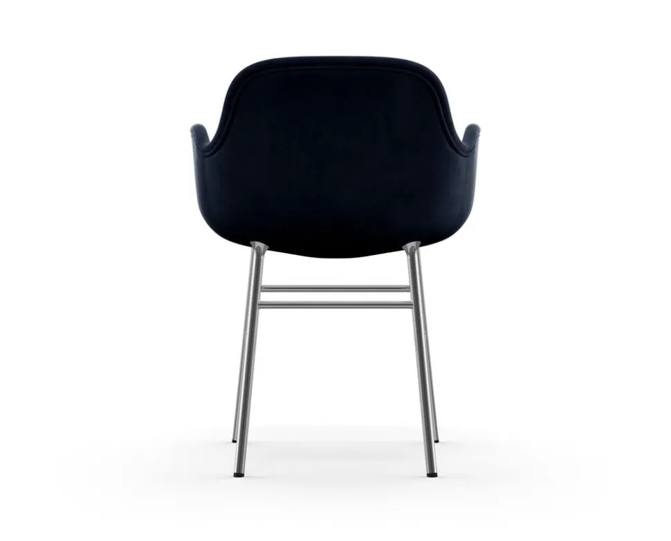 Form Karmstol Klädd | Krom