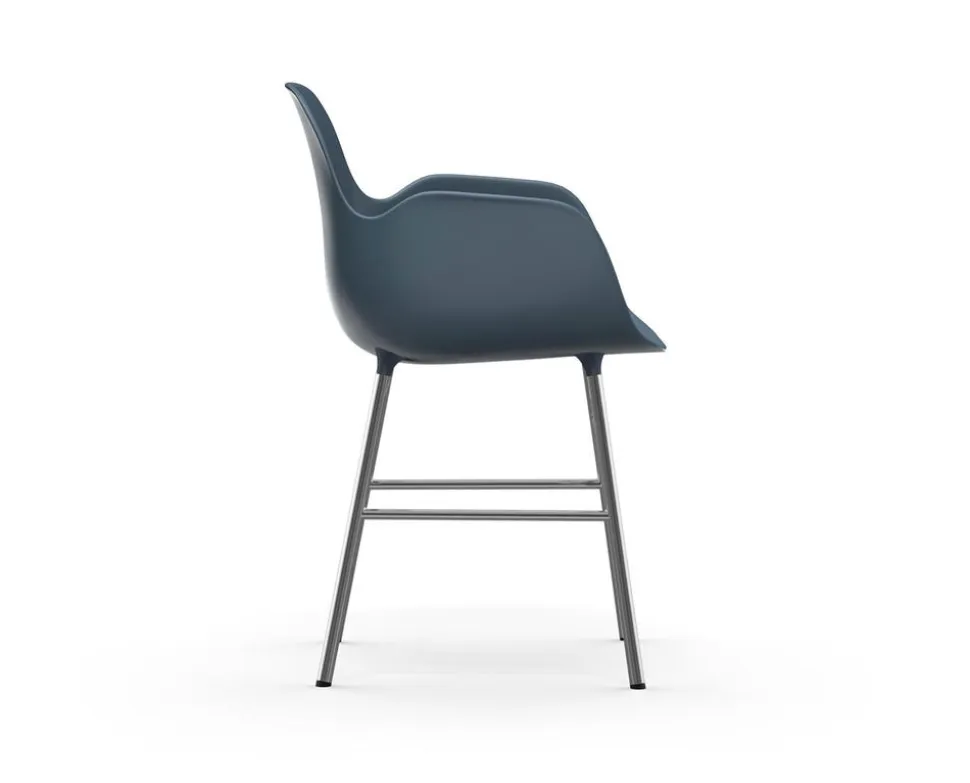 Form Karmstol Oklädd | Krom