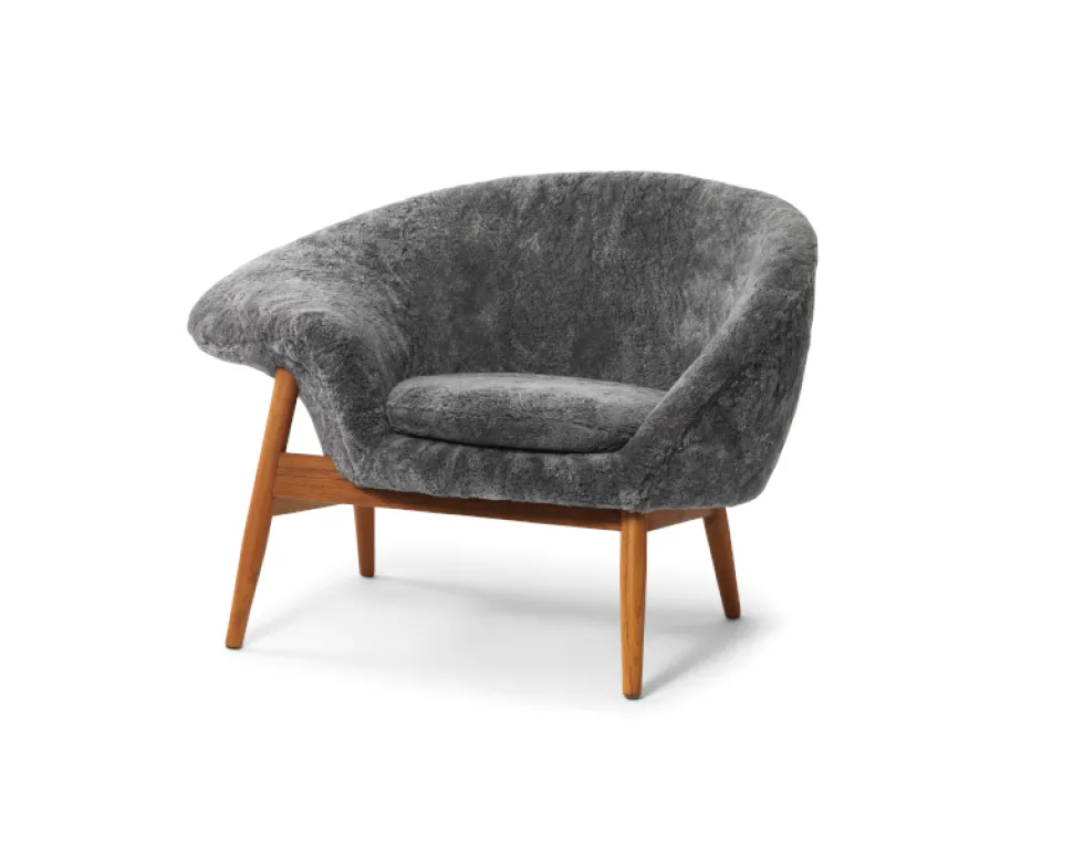 Fried Egg Fåtölj Grey Sheepskin