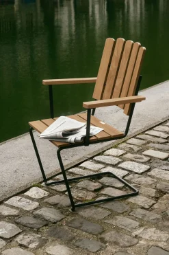 Fåtölj A2 | Teak, Svart