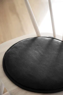Fulton sittdyna  | Svart läder-textil