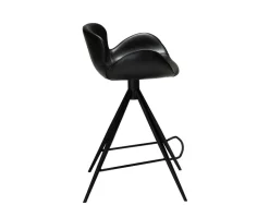 Gaia Barstol 65 cm | Svart Konstläder