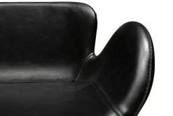 Gaia Barstol 65 cm | Svart Konstläder