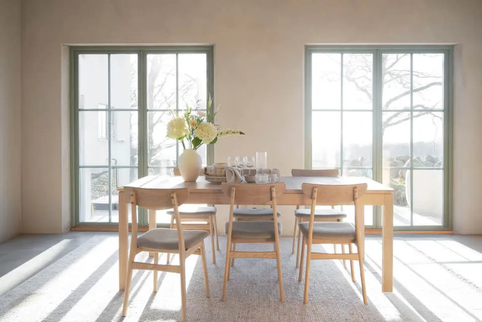 Gardner Matbord 200x95 | Vitpigmenterad Ek