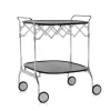 Gastone Serveringsvagn | Black/Chrome