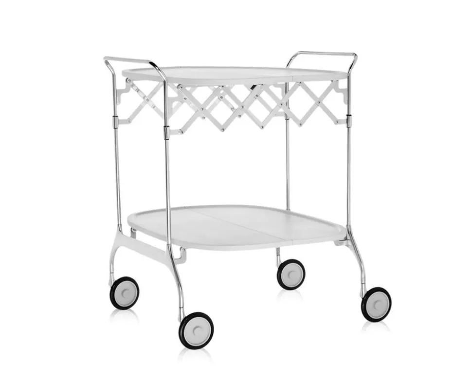 Gastone Serveringsvagn | White/Chrome