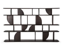 Geometric Hylla | Brun Teak