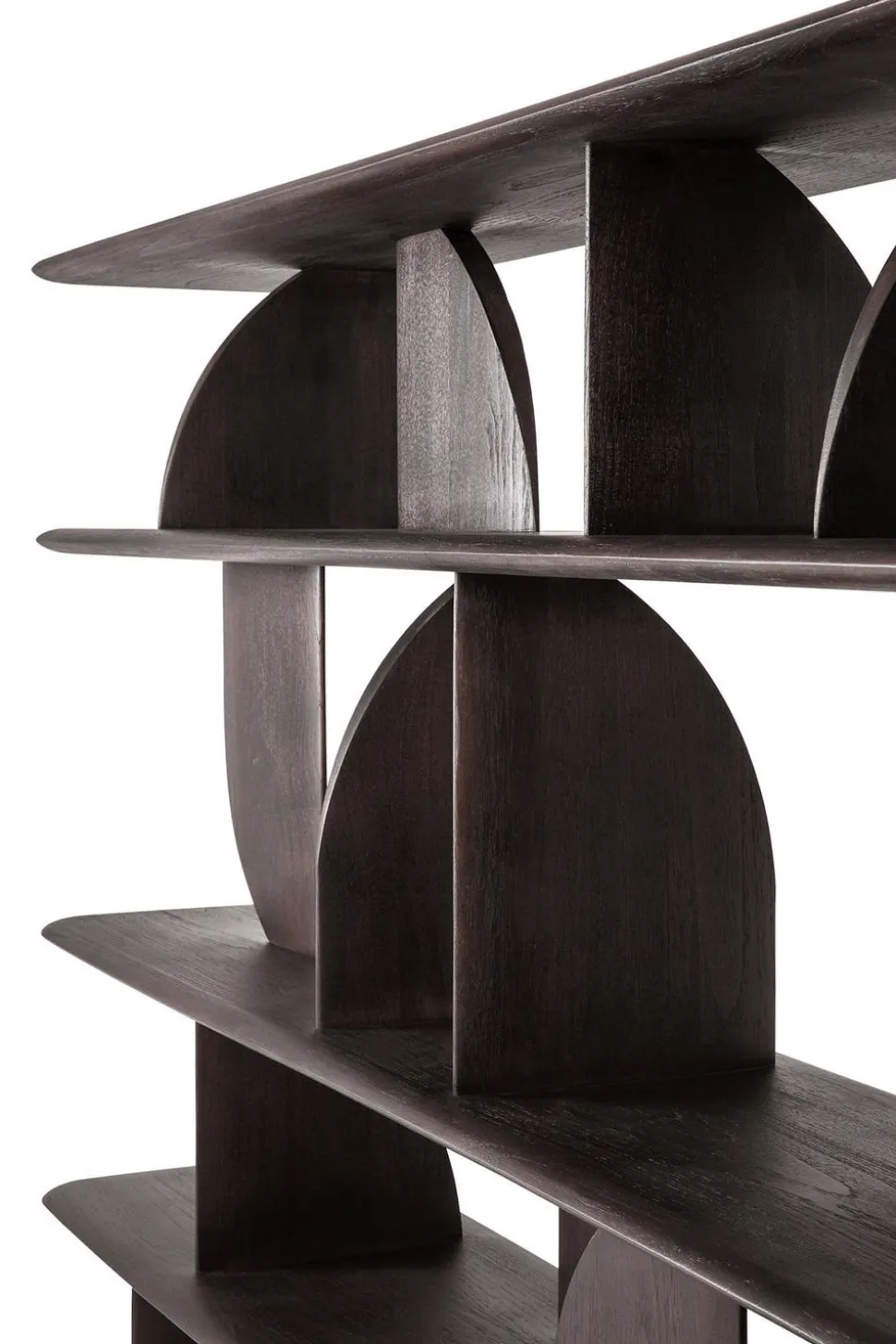 Geometric Hylla | Brun Teak