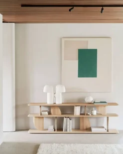Geometric Konsolbord | Hårdvaxoljad Ek