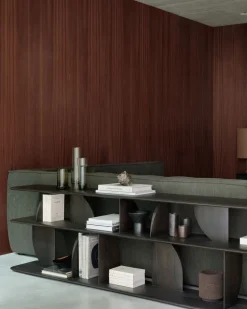 Geometric Konsolbord | Mörkbrun Teak