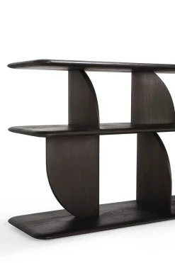 Geometric Konsolbord | Mörkbrun Teak