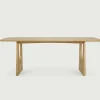 Geometric Matbord | Ek | 220 cm