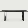 Geometric Matbord | Svart Ek | 220 cm